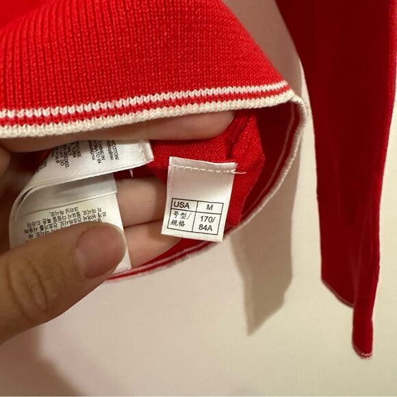 Brooks Brothers Women's Supima Cotton Button Up Sweater Size medium Red‎ - Picture 6 of 7